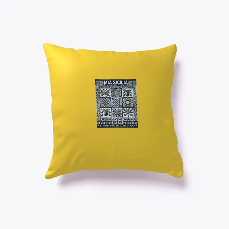 pillow for indoor with Sicilian pattern